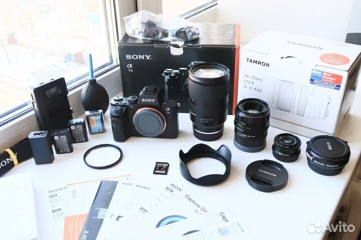 Фотоаппарат Sony A7 ii (пробег 14к) + 3 объектива