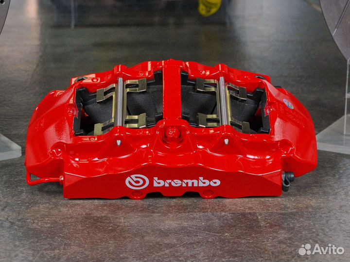 Тюнинг тормозов Mercedes SLS AMG Brembo GT8 перед