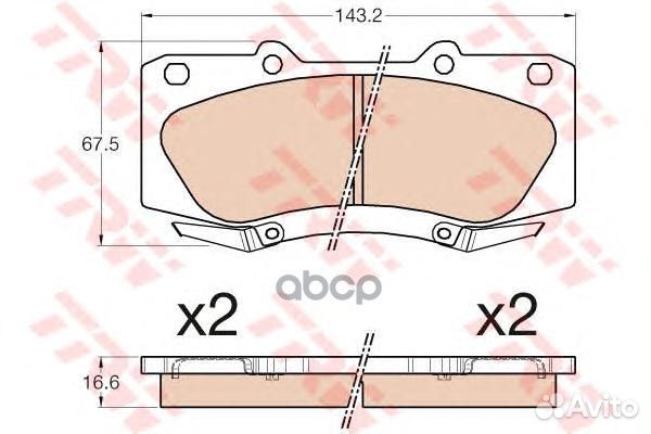 Колодки торм.пер. GDB3534 TRW
