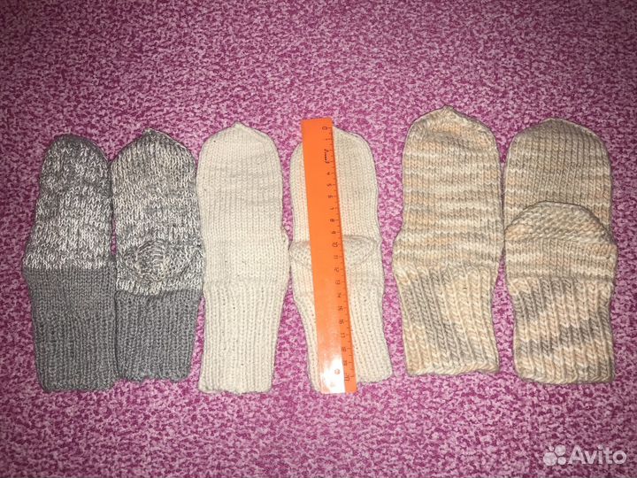 Носки шерстяные, вязаные
