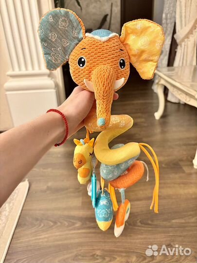 Игрушка спираль погремушка подвесная