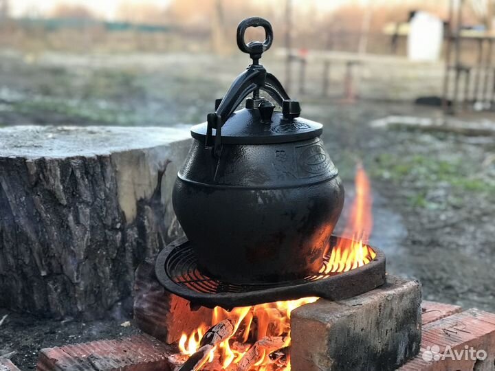 Афганский казан 5л черный