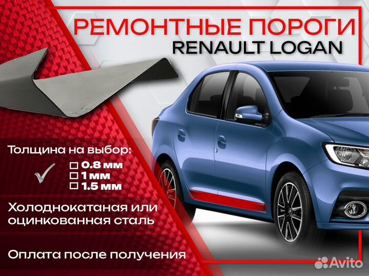 Ремонтные пороги на Renault Logan 1