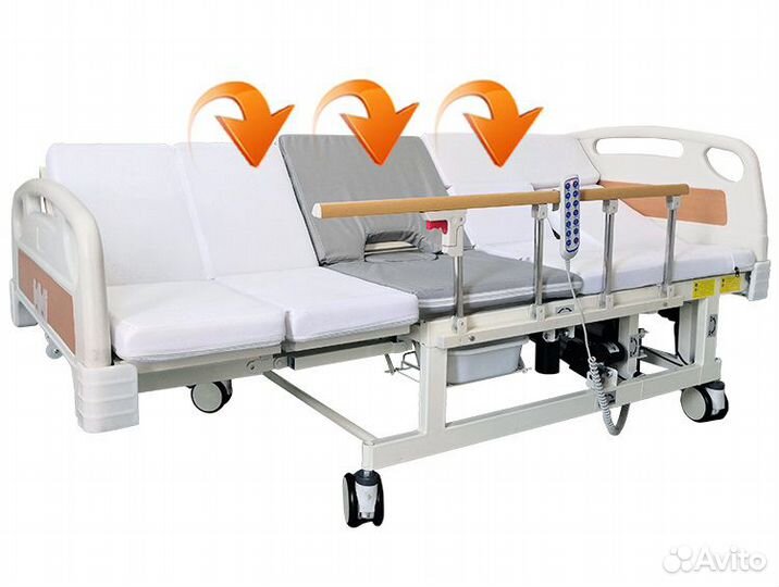 Медицинская кровать для лежачих больных дб11а туал
