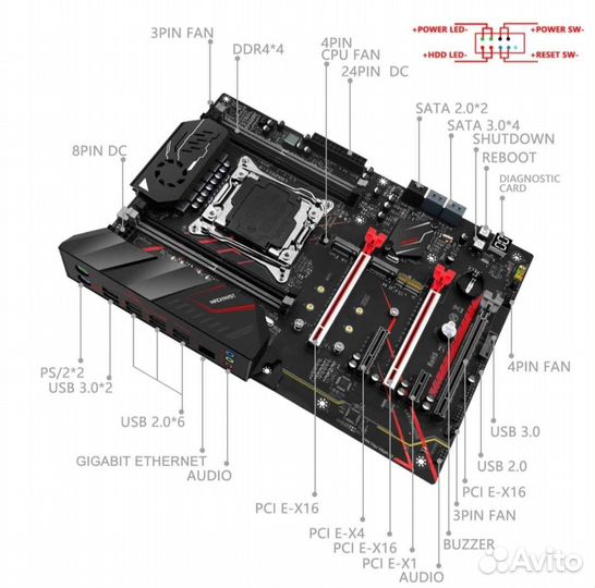 Комплект E5 2667v4/MR9A PRO MAX X99/32gbDDR4 2400