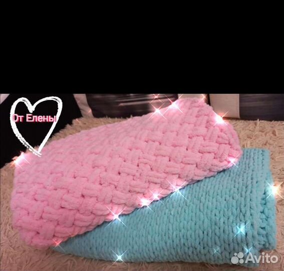 Плед детский плюшевый