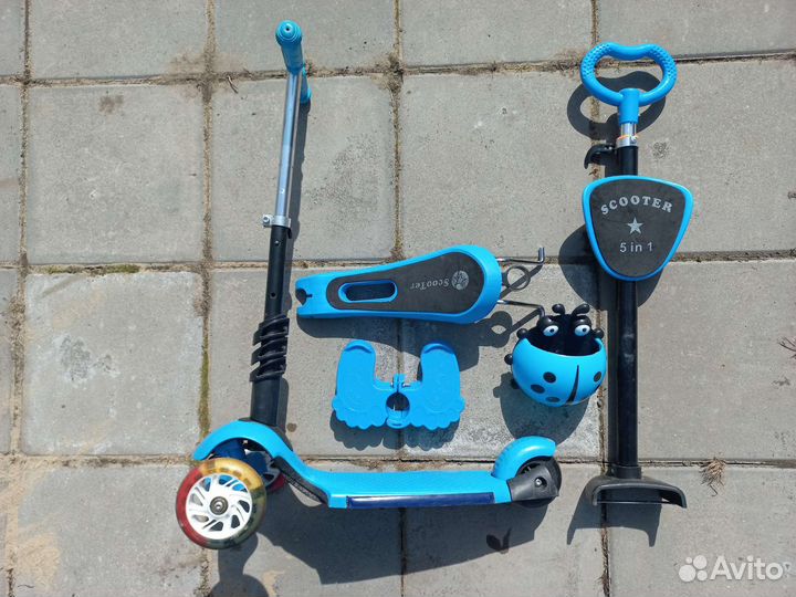 Самокат беговел 5 в 1 Scooter
