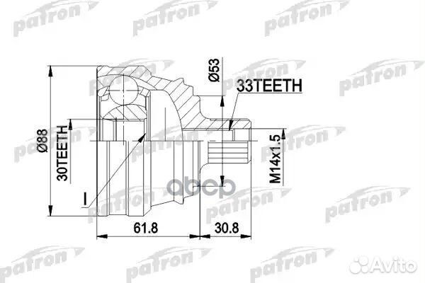Шрус PCV1091 patron
