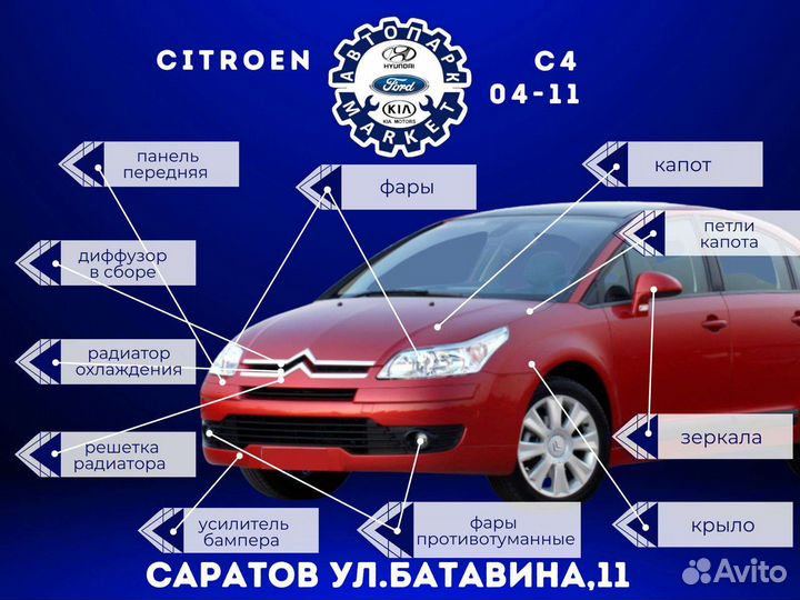 Фары на citroen c4