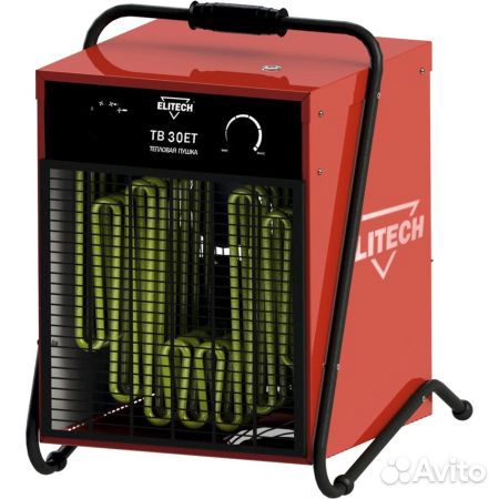 Тепловая пушка эл. elitech тв 30 ет (30 кВт)