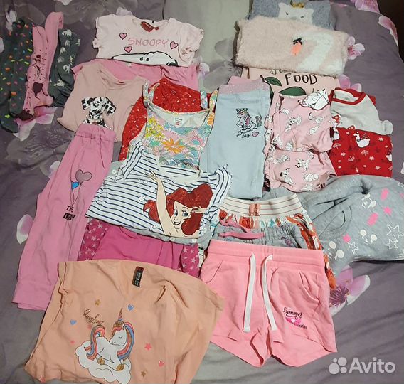 Вещи пакетом на девочку 104-110см