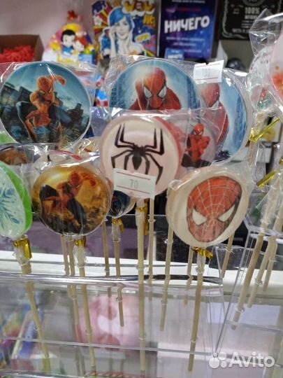 Леденцы Холодное сердце Человек-паук Венсдей Адамс