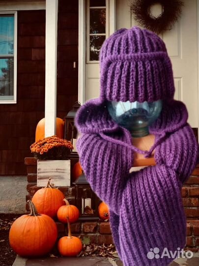 Шапка ушанка, шарф