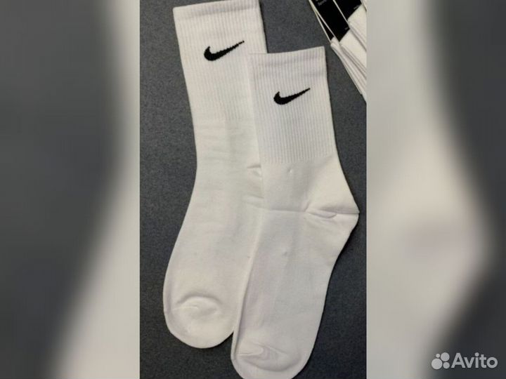 Носки Nike высокие белые
