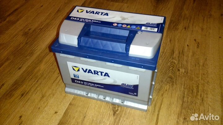 Аккумулятор varta 12v 60ah 540a