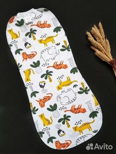 Кокон-пеленка + шапочка