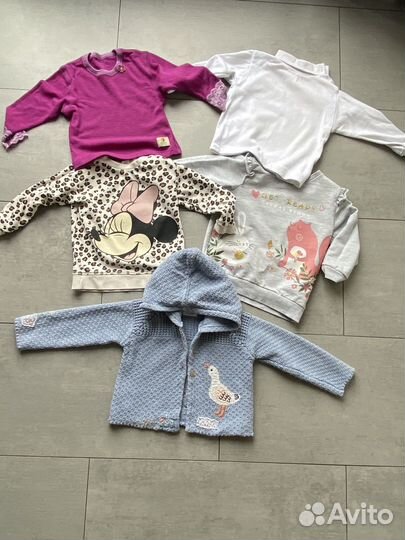 Пакет фирменных вещей для девочки 86 92