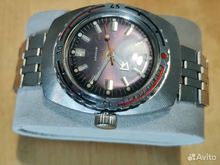 Часы механические Восток Амфибия бочка СССР