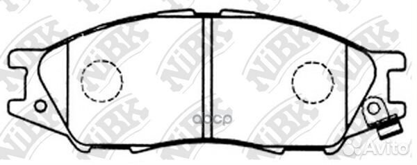 Колодки тормозные nissan almera/classic 03- перед