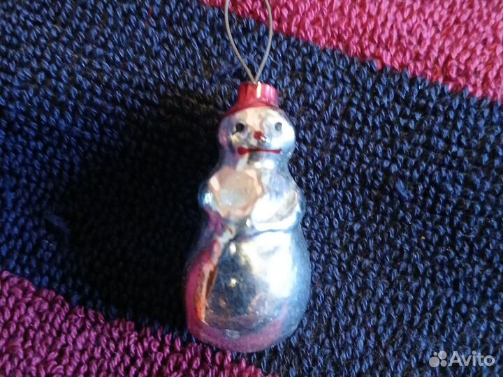 Елочные игрушки СССР стекло