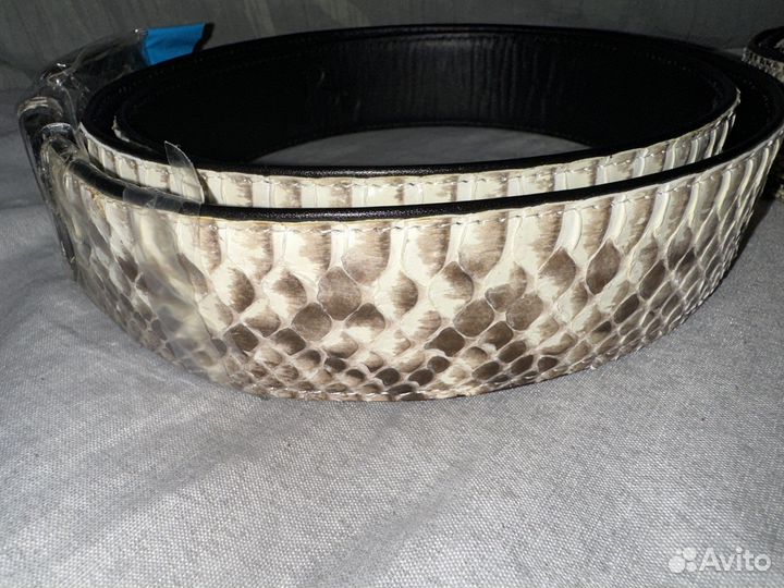 Ремень из кожи питона