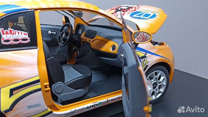 Fiat 500 Wroom 1:18 Norev