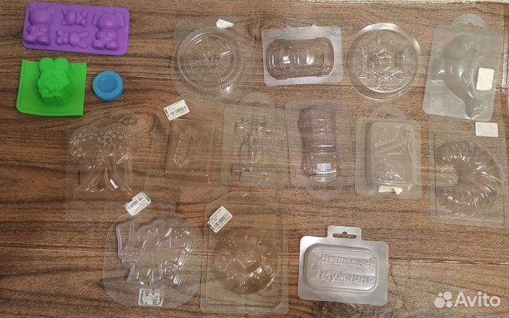 Силиконовые и пластиковые формы для мыла