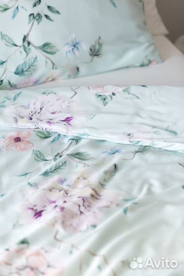 Постельное белье, сатин, двуспальный, от фабр.Икеа