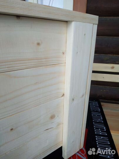 Деревянный горшок/вазон для туй (хвойных)