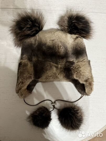 Шапка зимняя для девочки меховая 50