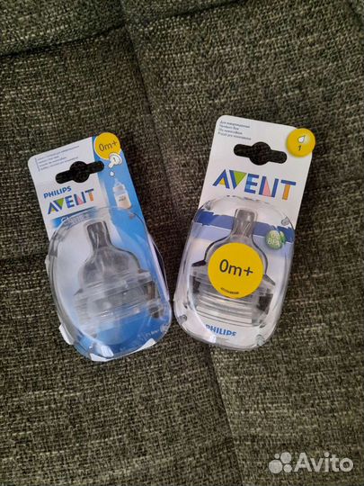 Соски бутылочные Philips Avent, 0+m