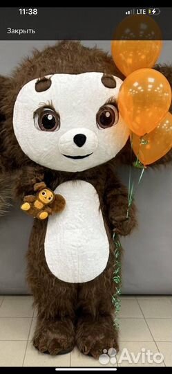 Чебурашка аэро,ростовая кукла