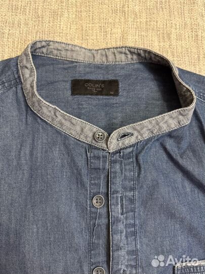 Рубашка мужская джинсовая M-L