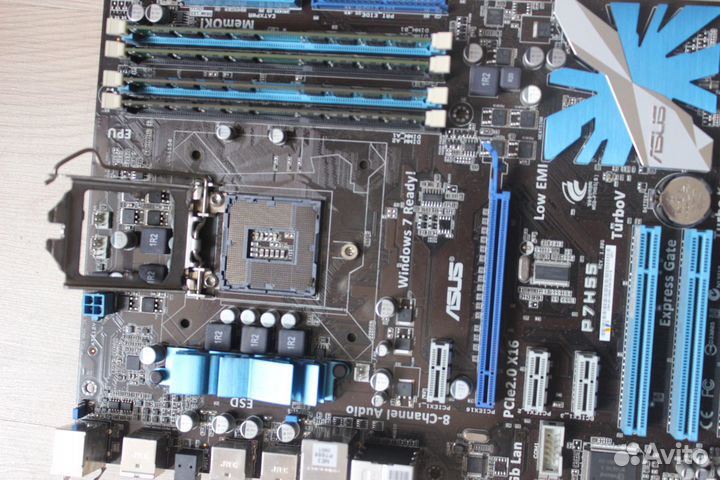 H55 z77от asus ATX lga1156 lga1155 можно с цп