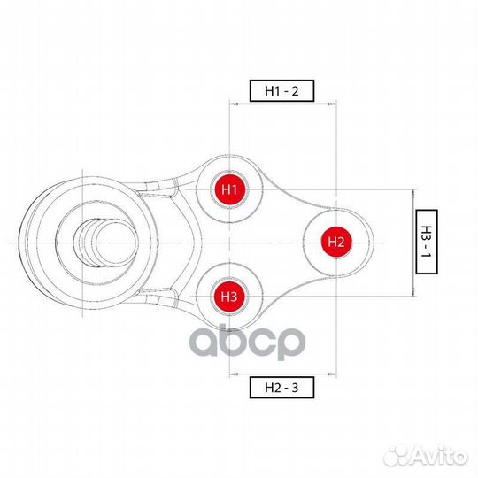 Шаровая опора пер.прав. CB0347R CTR