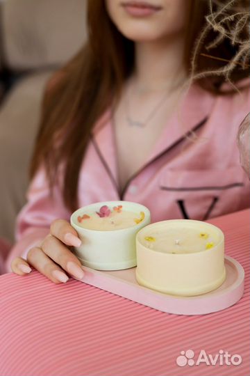 Массажная свеча в гипсе 75 мл