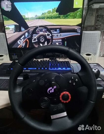 Игровой руль Logitech driving force gt