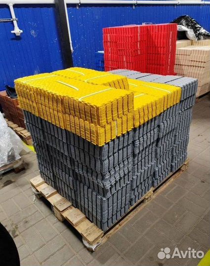 Модульная плитка пвх для гаража