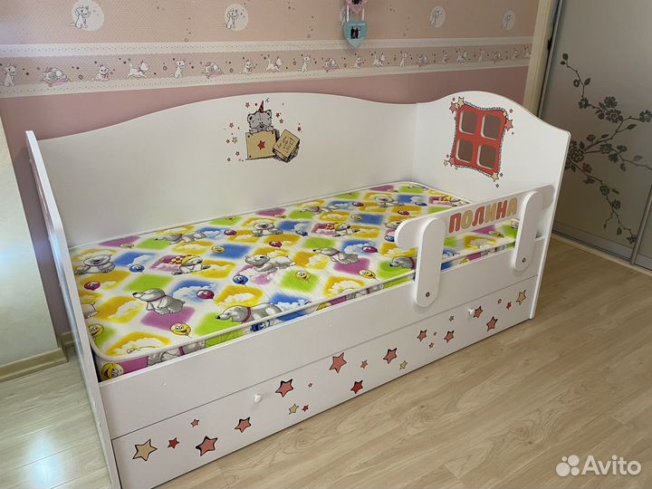 Детская кровать с матрасом 170*90