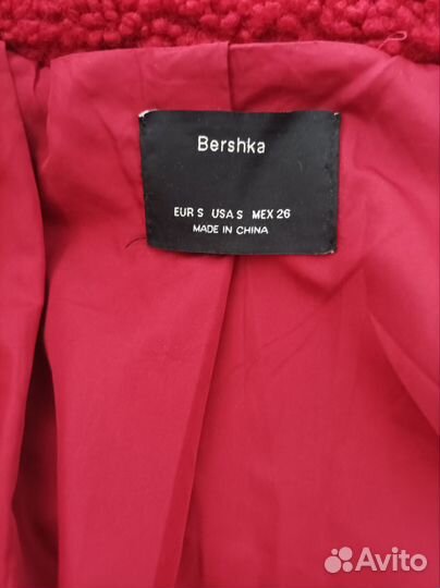 Шуба тедди bershka