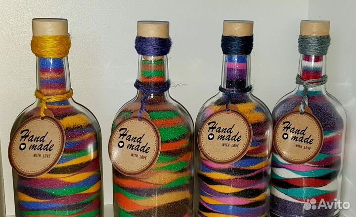 Бутылки насыпушки для декора