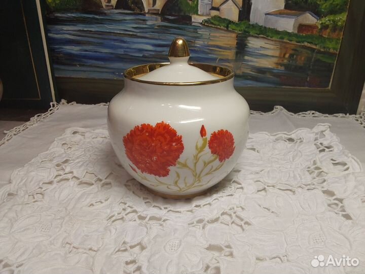Сахарница фарфор, тернопольский фарфоровый завод