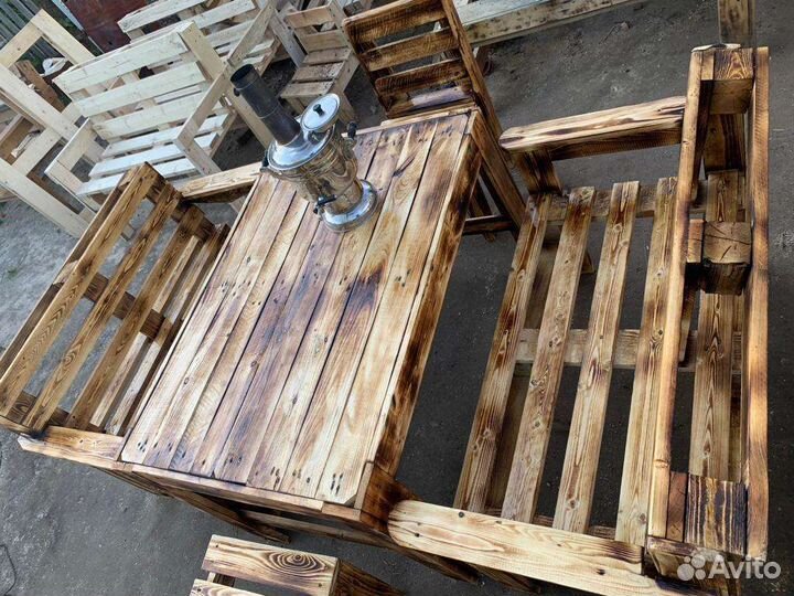 Садовая мебель из поддонов