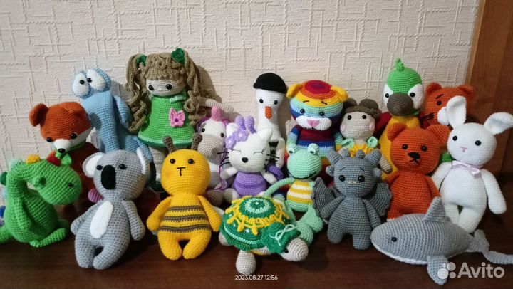 Мягкие игрушки вязанные