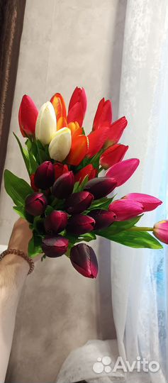 Искусственные цветы тюльпаны