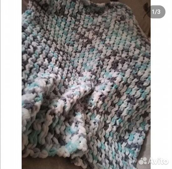 Плюшевый плед на заказ ручной работы