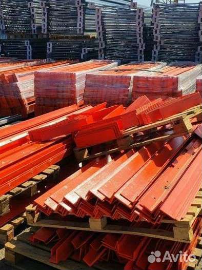 Уголок стальной для перекрытий крашенный 100х65х8