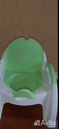 Ванна с горкой, надувной круг, новый супергоршок