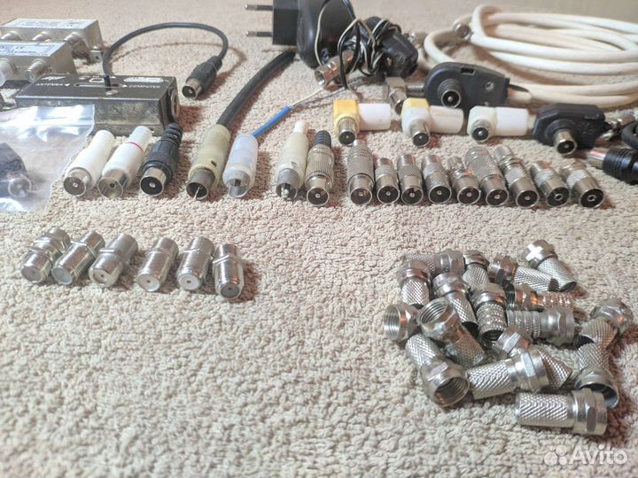 Штекер,F-разъем и разветвитель для TV