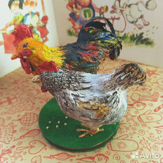 Ватные елочные игрушки набор